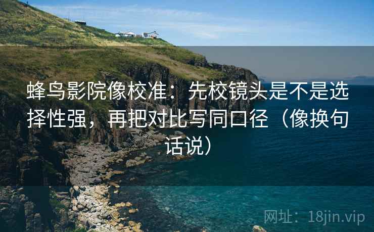 蜂鸟影院像校准：先校镜头是不是选择性强，再把对比写同口径（像换句话说）  第2张